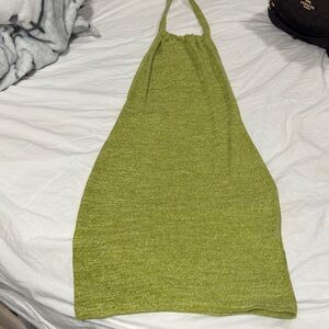 Green Halter Dress